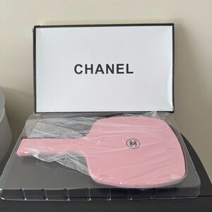 CHANEL Pink Handheld Mirror